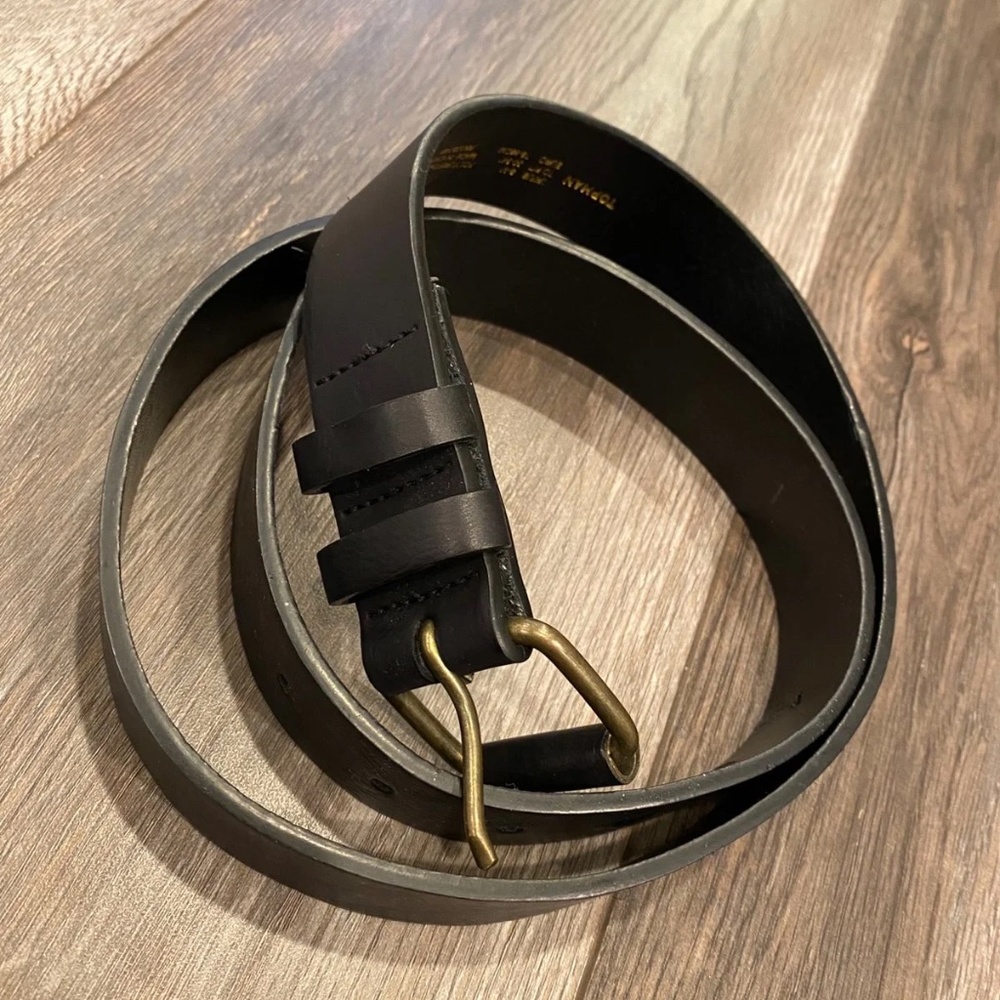 TOPMAN TOPSHOP Men's Black Belt Size S-M 30-34"